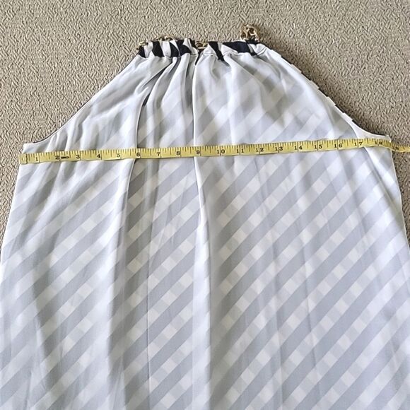 Michael Kors Navy and White Nautical Striped Sleeveless Dress - XS - Picture 9 of 15